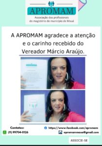 Leia mais sobre o artigo Agradecimento Vereador Márcio Araújo