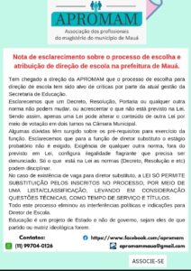 Leia mais sobre o artigo Nota de Esclarecimento Processo de Escolha e Atribuição