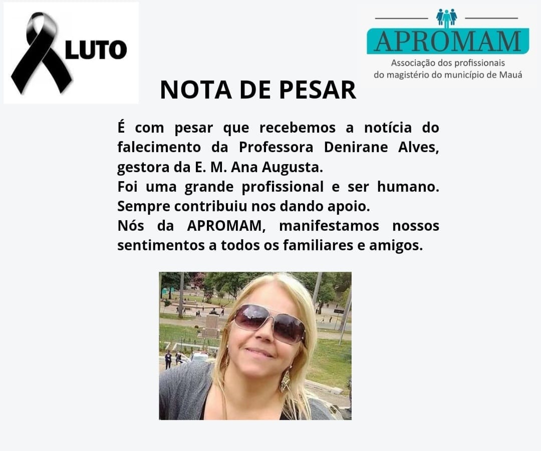 Leia mais sobre o artigo NOTA DE PESAR