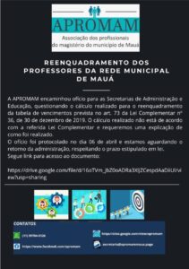 Leia mais sobre o artigo Reenquadramento dos Professores da Rede Municipal de Mauá