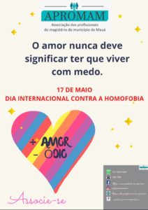 Leia mais sobre o artigo Dia Internacional Contra a Homofobia