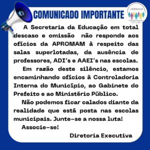 Leia mais sobre o artigo Comunicado Importante