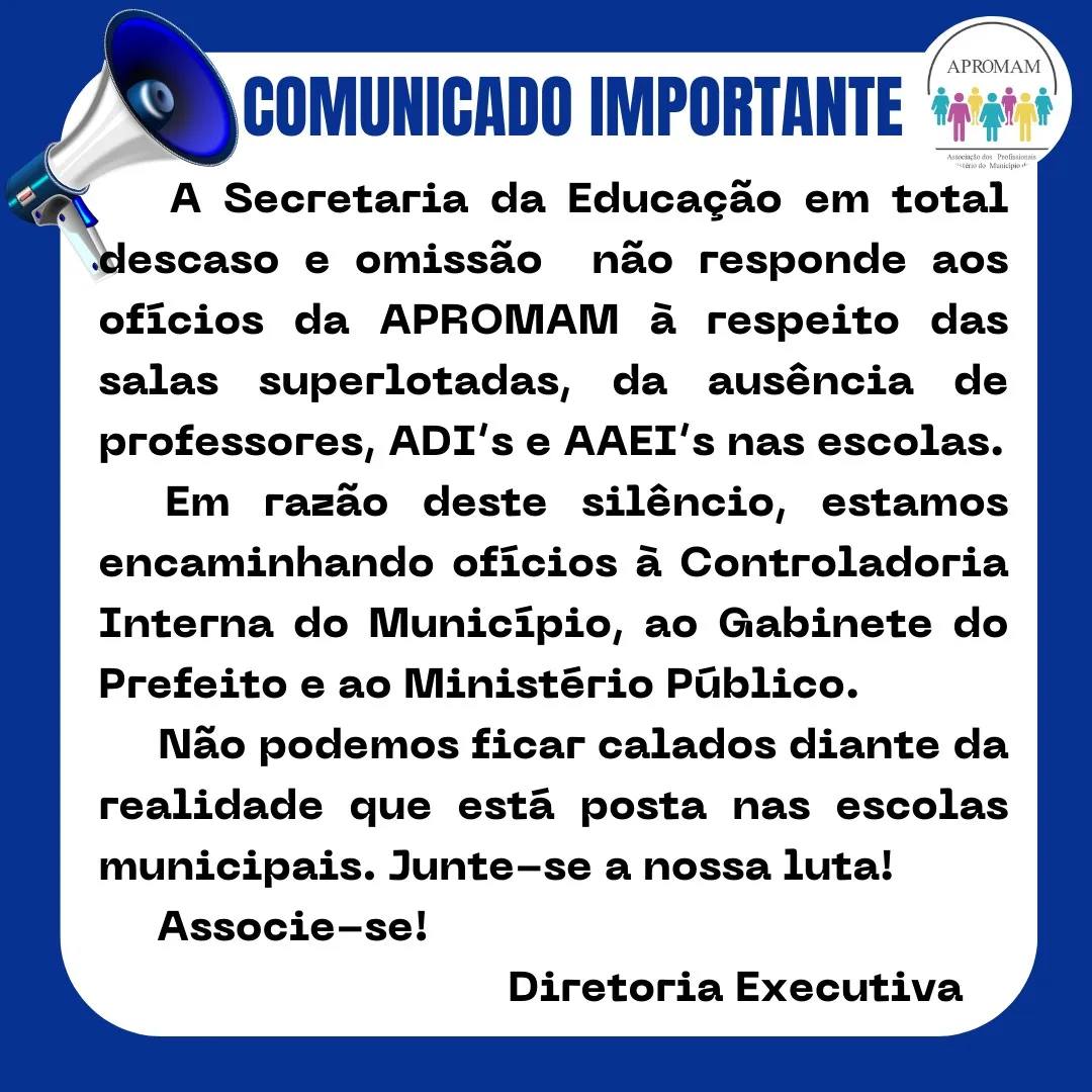 Leia mais sobre o artigo Comunicado Importante