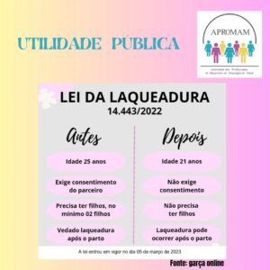 Leia mais sobre o artigo Utilidade Pública: Lei da Laqueadura
