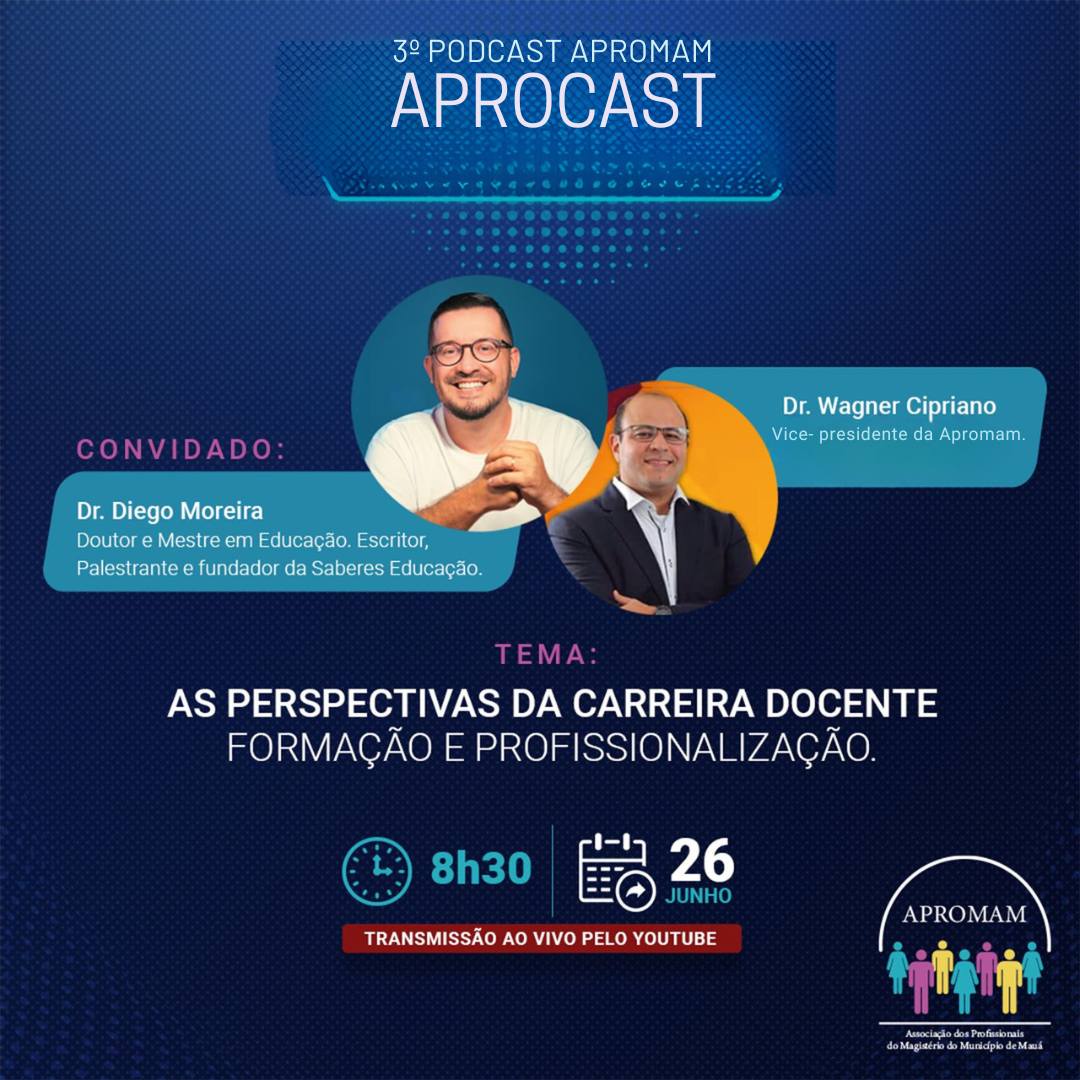 Leia mais sobre o artigo 3ª Edição – PERSPECTIVA DA CARREIRA DOCENTE: FORMAÇÃO E PROFISSIONALIZAÇÃO – PROF.DR. DIEGO MOREIRA