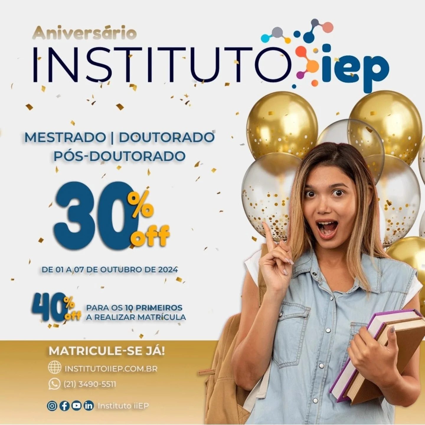 Leia mais sobre o artigo Para associados e associadas APROMAM. 30x de R$ 676,57.Aproveitem a oportunidade.Atentem ao prazo. De 01 a 07 de outubro.