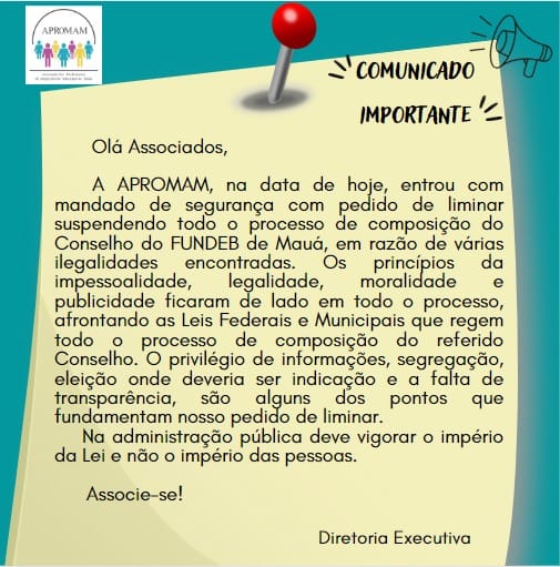 Leia mais sobre o artigo Comunicado importante!