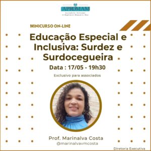 Leia mais sobre o artigo Minicurso on-line Educação Especial e Inclusiva: Surdez e Surdocegueira