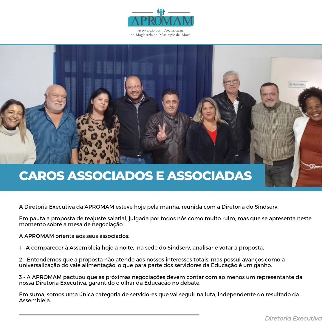 Leia mais sobre o artigo Reunião com a Diretoria do Sindserv!