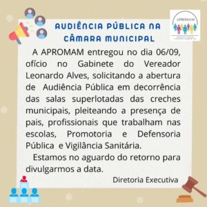 Leia mais sobre o artigo Audiência Pública na Câmara Municipal
