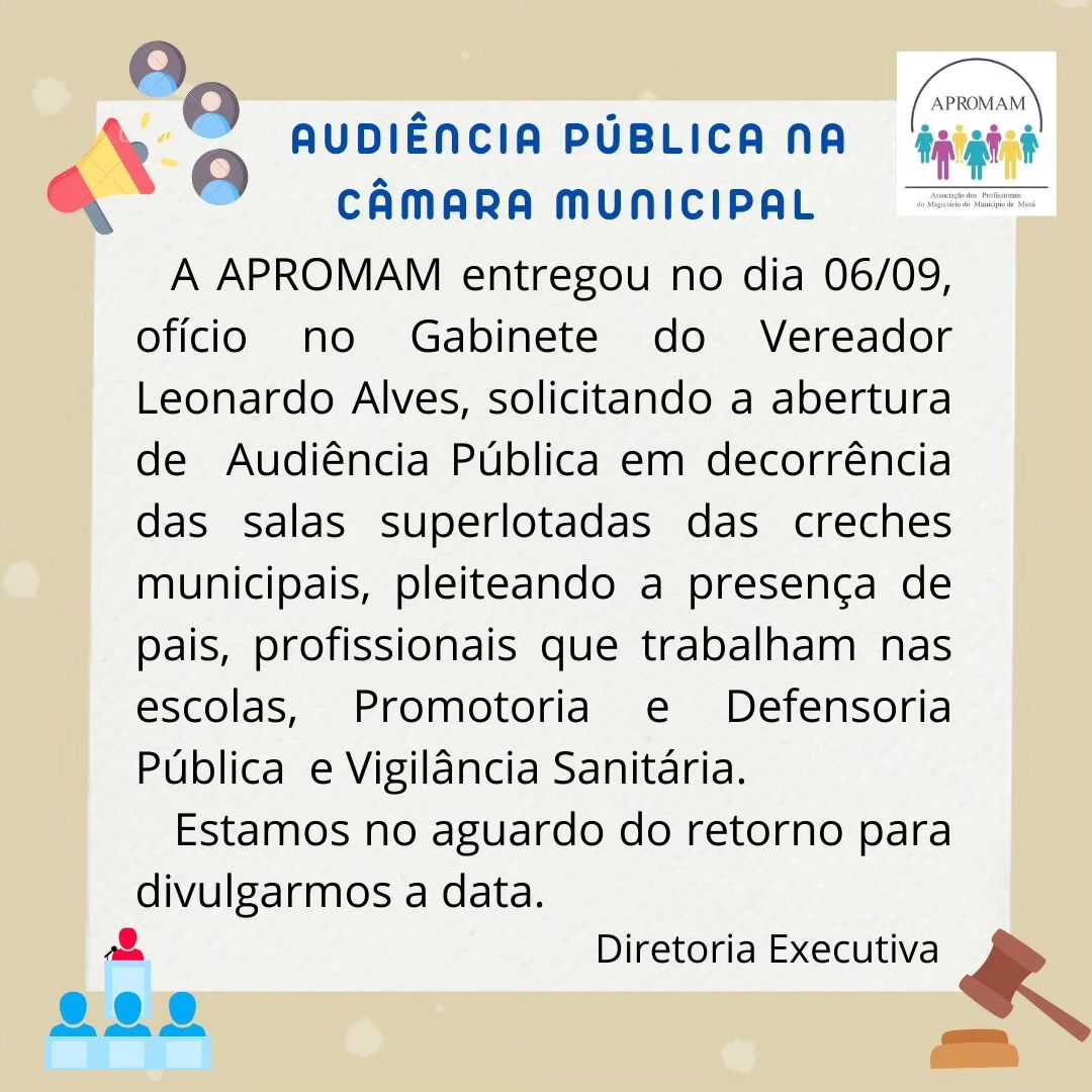 Leia mais sobre o artigo Audiência Pública na Câmara Municipal