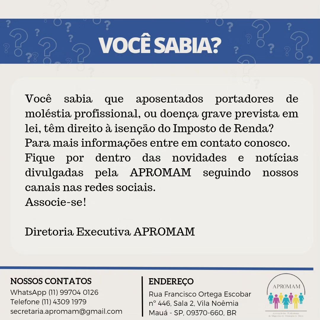 Leia mais sobre o artigo Você sabia?