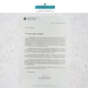 Leia mais sobre o artigo Resposta da Secretaria de Educação aos ofícios protocolados pela APROMAM, referentes à defasagem de funcionários em sala de aula.