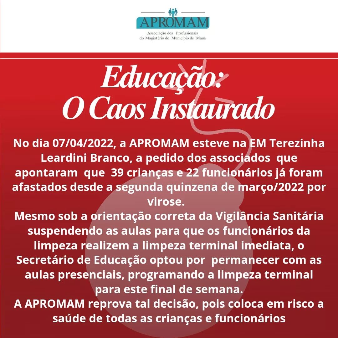 Leia mais sobre o artigo Educação: O caos instaurado