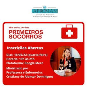 Leia mais sobre o artigo Minicurso “Primeiros Socorros”