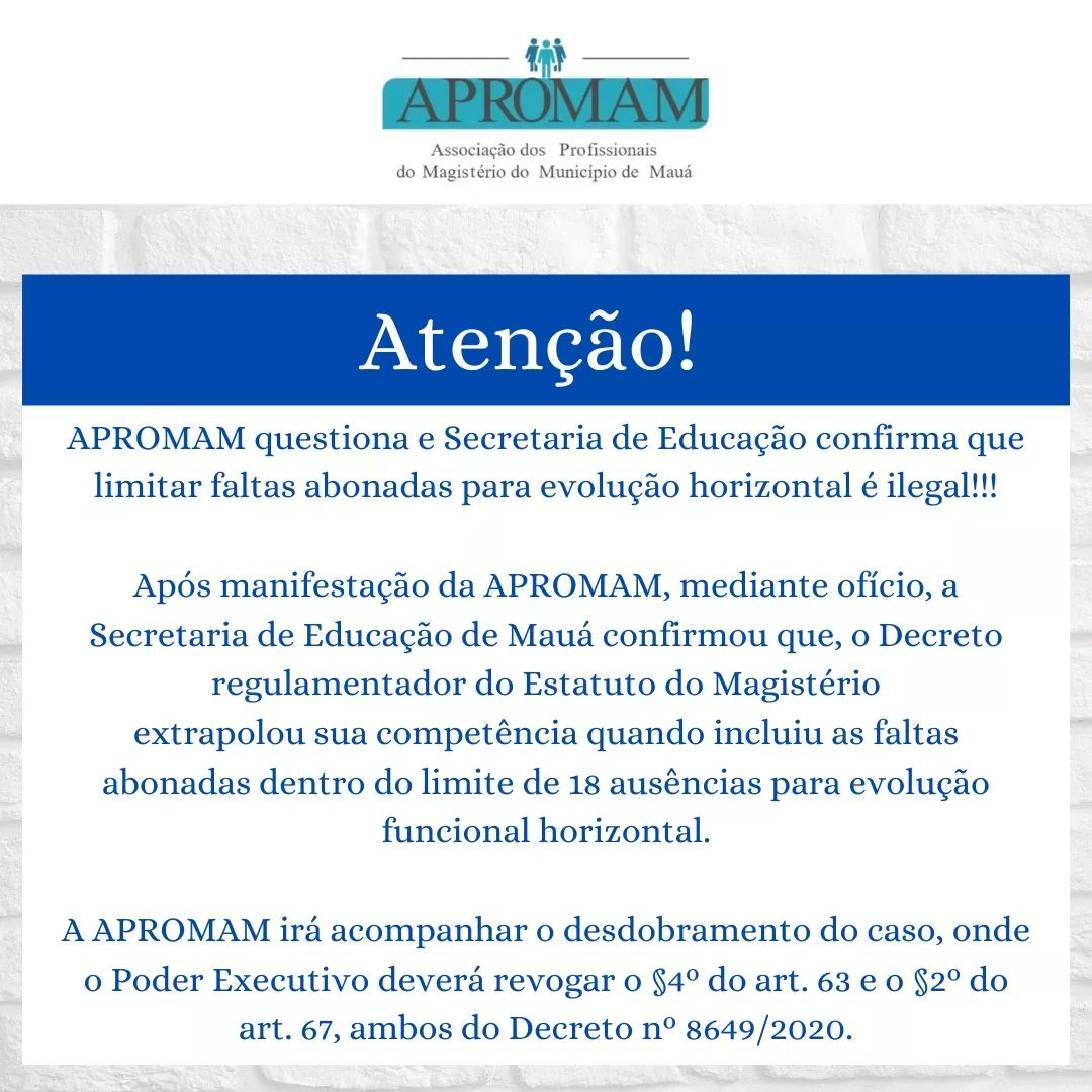 Leia mais sobre o artigo APROMAM questiona e Secretaria da Educação confirma