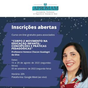 Leia mais sobre o artigo Curso on-line: Corpo e movimento na educação infantil