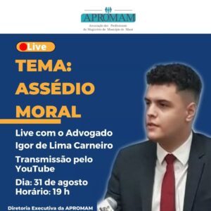 Leia mais sobre o artigo LIVE: Assédio Moral no Ambiente Escolar