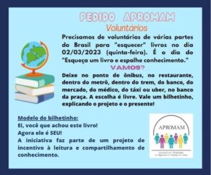 Leia mais sobre o artigo Dia do Esqueça um livro e espalhe conhecimento
