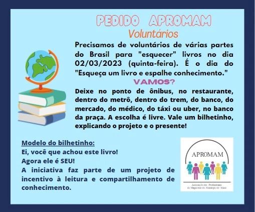 Leia mais sobre o artigo Dia do Esqueça um livro e espalhe conhecimento