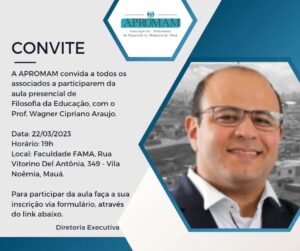 Leia mais sobre o artigo Aula Presencial: Filosofia da Educação com Prof. Wagner Cipriano