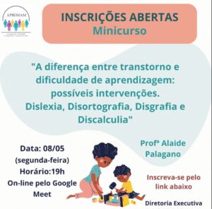 Leia mais sobre o artigo Minicurso: A diferença entre transtorno e dificuldade de aprendizagem