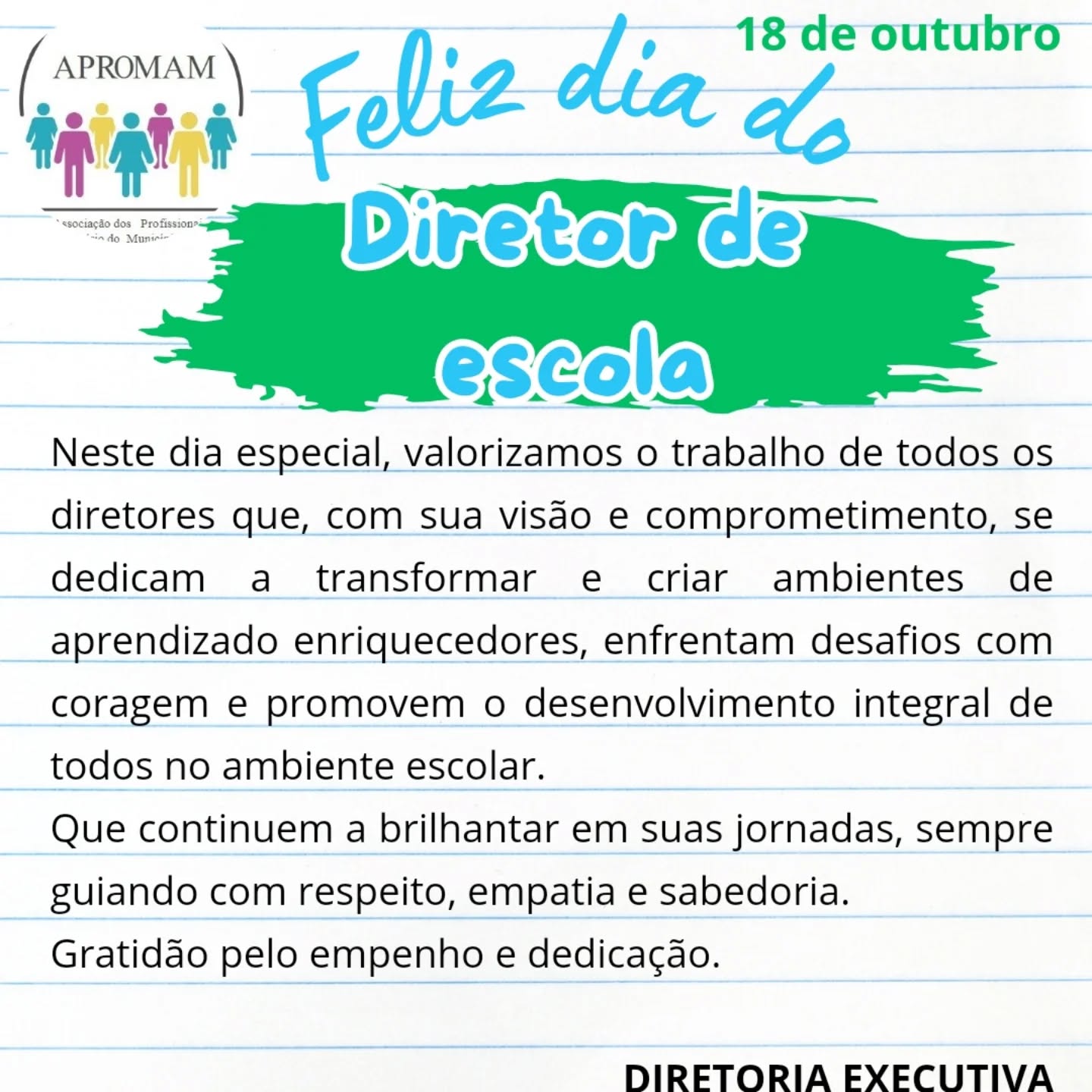 Leia mais sobre o artigo Feliz Dia do Diretor Escolar!