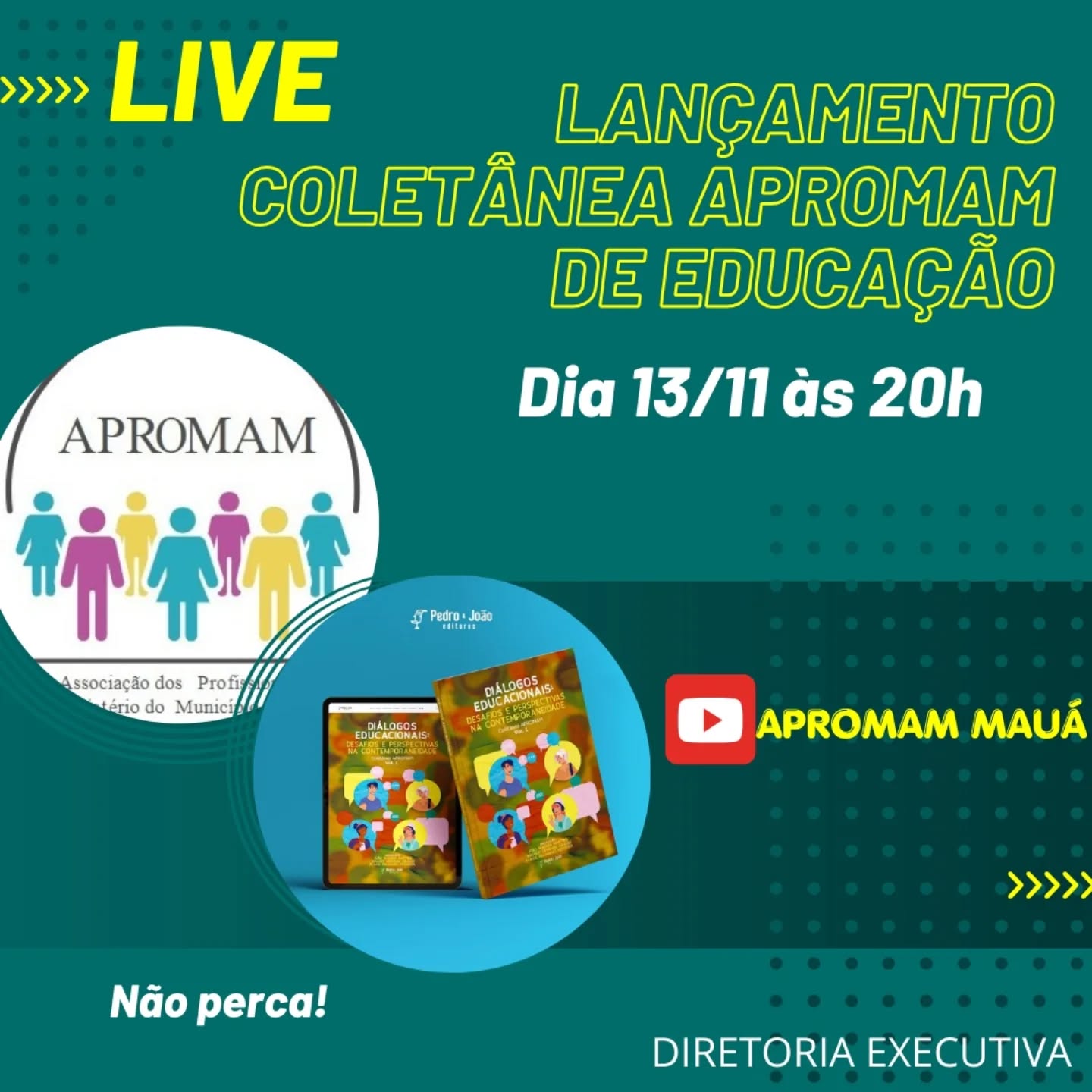 Leia mais sobre o artigo A APROMAM tem o prazer de convidar todos para a live de lançamento da 1ª Coletânea APROMAM de Educação!