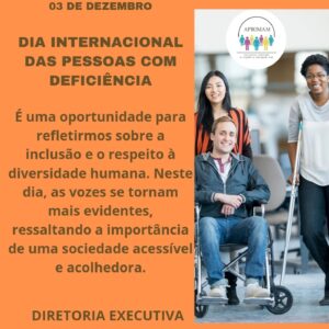 Leia mais sobre o artigo Dia Internacional de Pessoas com Deficiência