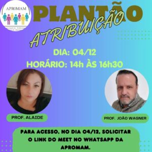 Leia mais sobre o artigo Plantão para sanar as dúvidas com o professor João Wagner e com a professora Alaide