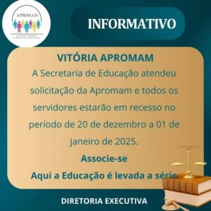 Leia mais sobre o artigo Vitória APROMAM!