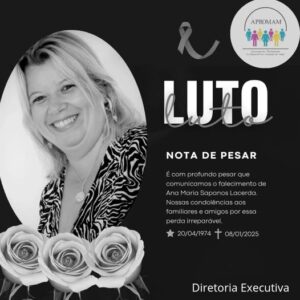 Leia mais sobre o artigo É com profundo pesar que recebemos a notícia do falecimento da professora Ana Maria Sapanos Lacerda. Nossas condolências aos familiares e amigos.