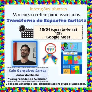 Leia mais sobre o artigo Minicurso on-line: Transtorno do Espectro Autista