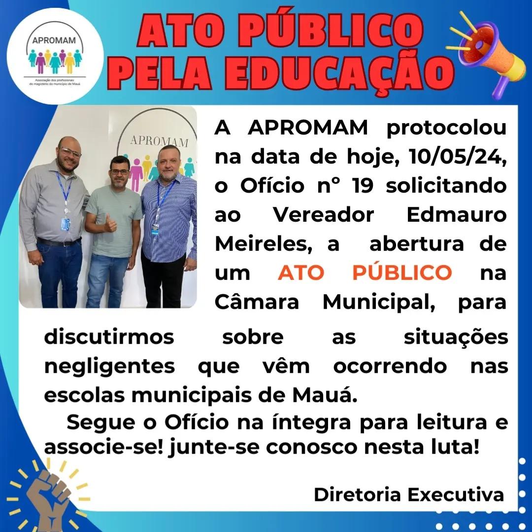 Leia mais sobre o artigo Ato Público pela Educação