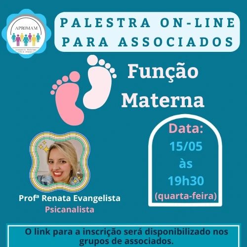 Leia mais sobre o artigo Palestra on-line Função Materna