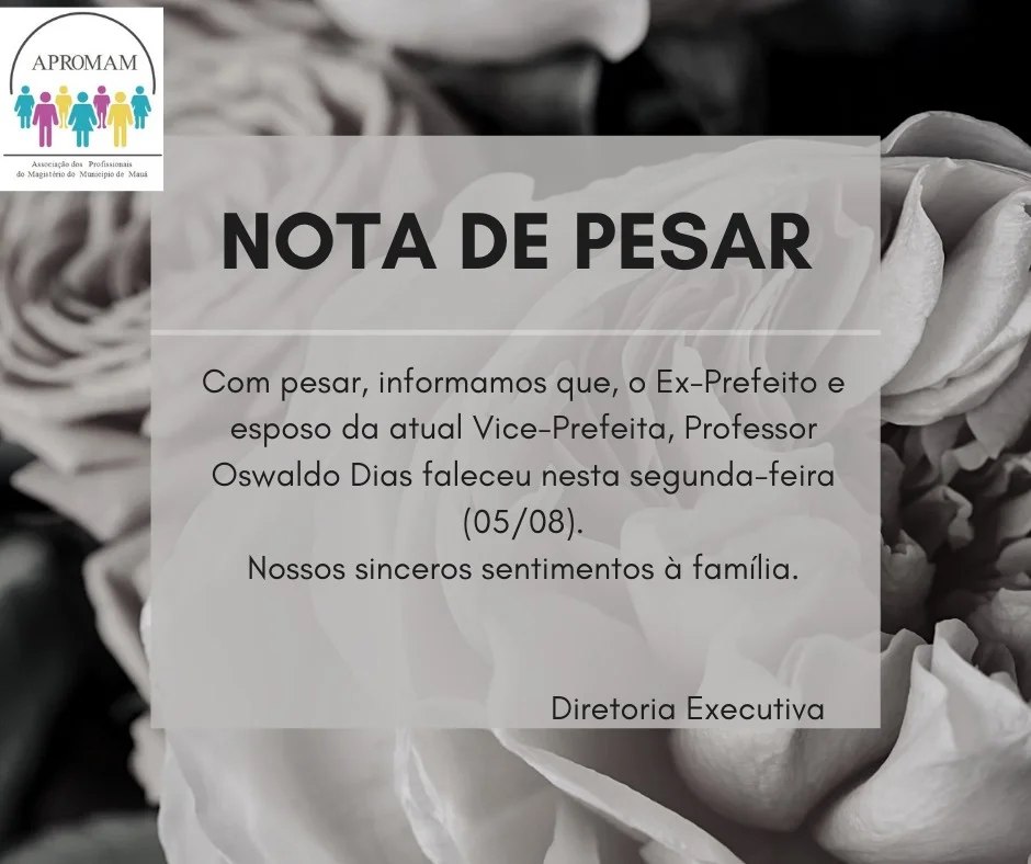 Leia mais sobre o artigo Nota de Pesar