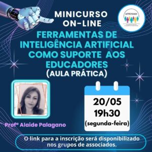 Leia mais sobre o artigo Minicurso on-line: Ferramentas de inteligência artificial como suporte aos educadores