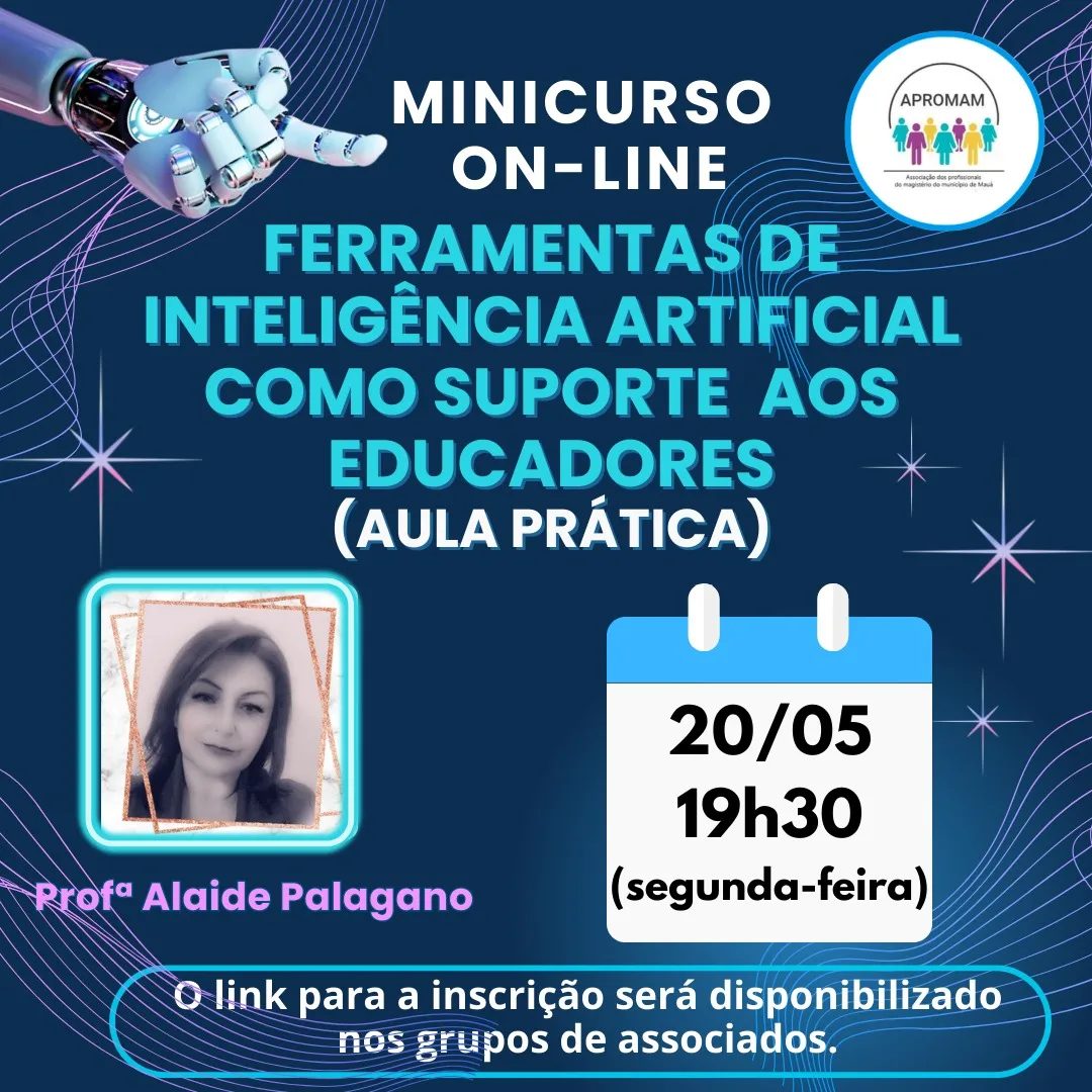 Leia mais sobre o artigo Minicurso on-line: Ferramentas de inteligência artificial como suporte aos educadores