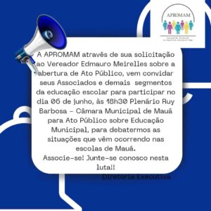 Leia mais sobre o artigo Ato Público