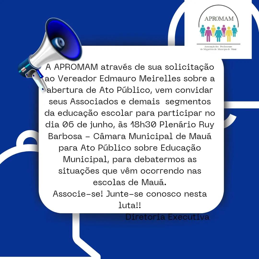 Leia mais sobre o artigo Ato Público