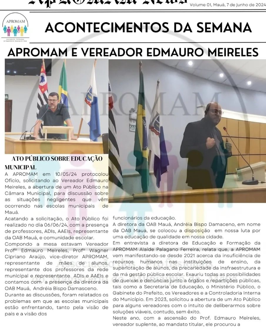 Leia mais sobre o artigo Acontecimentos da semana